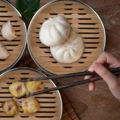 Cuiseur Vapeur Bambou 2 Niveaux -Ustensiles De Cuisine Magasin b8ea9b71541c4cd88e418eeff59126d5