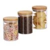 Jeu De 3 Pots De Stockage En Verre 600ml