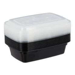 10x Meal Prep Containers 1 Compartiment -Ustensiles De Cuisine Magasin c182b4f9e66c43f694dfaa1cd9cd656c