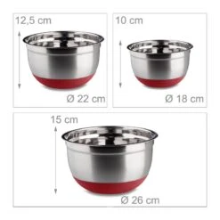 Bol Mélangeur Lot De 3 Saladiers Inox -Ustensiles De Cuisine Magasin c6c196e95aaf40b98c16736275835101