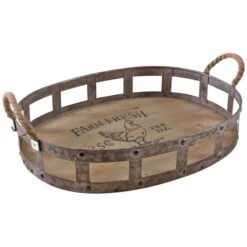 Plateaux Ovales "Farm Fresh" (Lot De 2) -Ustensiles De Cuisine Magasin c90c5769e003452c965bf37bf92cde24