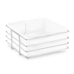 Corbeille à Pain Métal Insert En Tissu -Ustensiles De Cuisine Magasin c974d12ab11b42a0a74da25621c05815