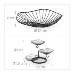Corbeille à Fruits à 3 Niveaux -Ustensiles De Cuisine Magasin cb2fe845b0da4b8e86db3c88ae143419