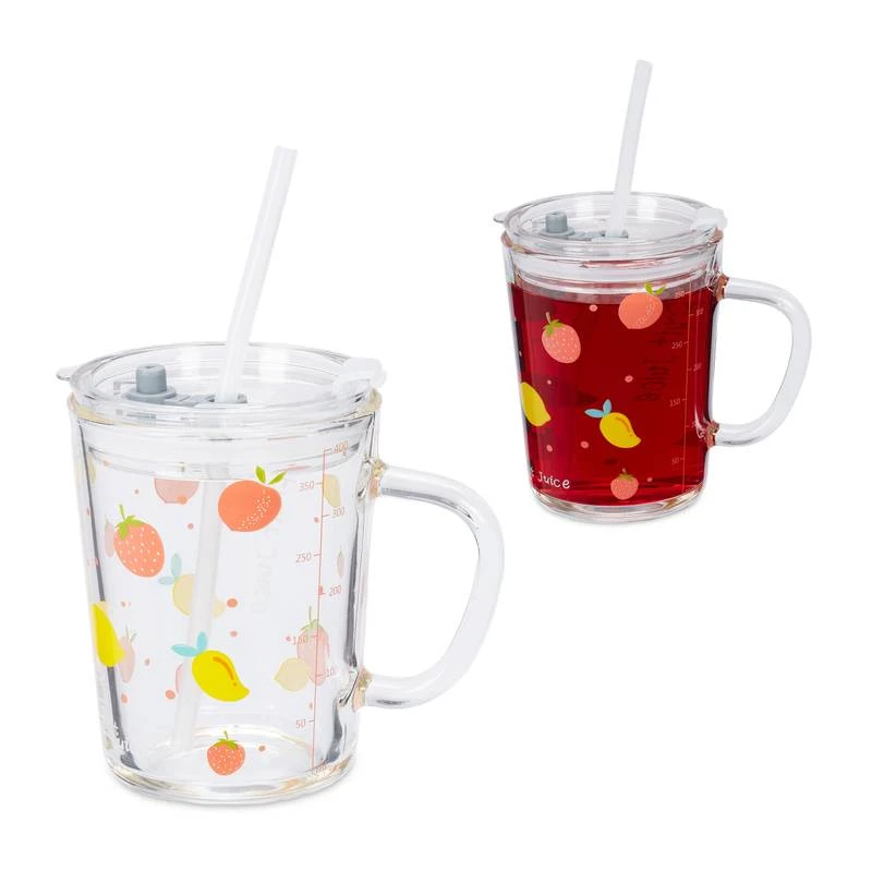 2x Verres Pour Enfant Motif De Fruits 1 2x Verres Pour Enfant Motif De Fruits