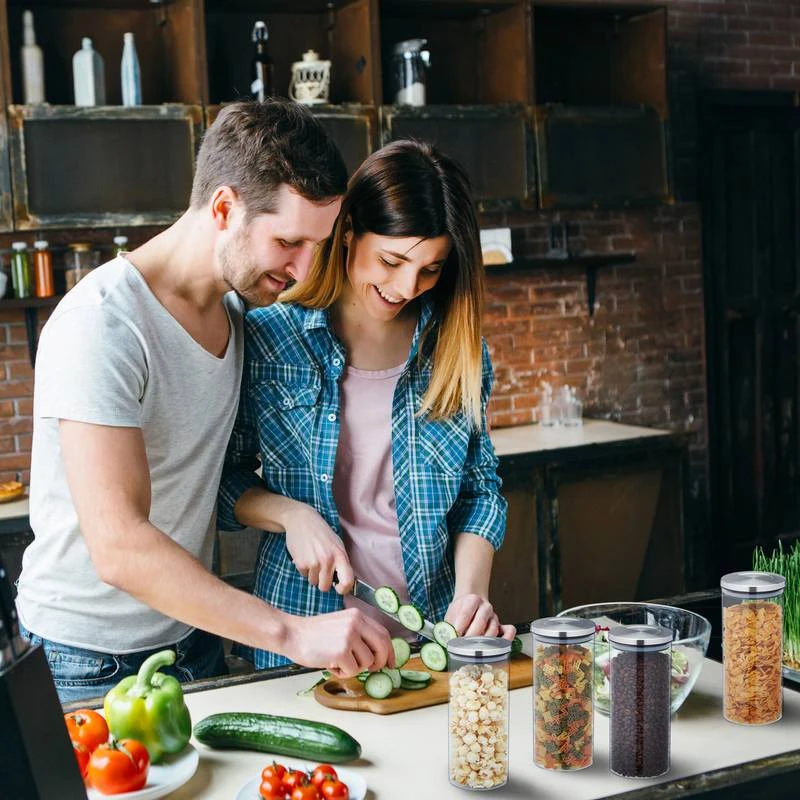 Lot De 4 Bocaux En Verre De 1,3 L 3 Lot De 4 Bocaux En Verre De 1,3 L – Image 3
