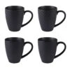 Coffret De 4 Mugs Snow Black Mat