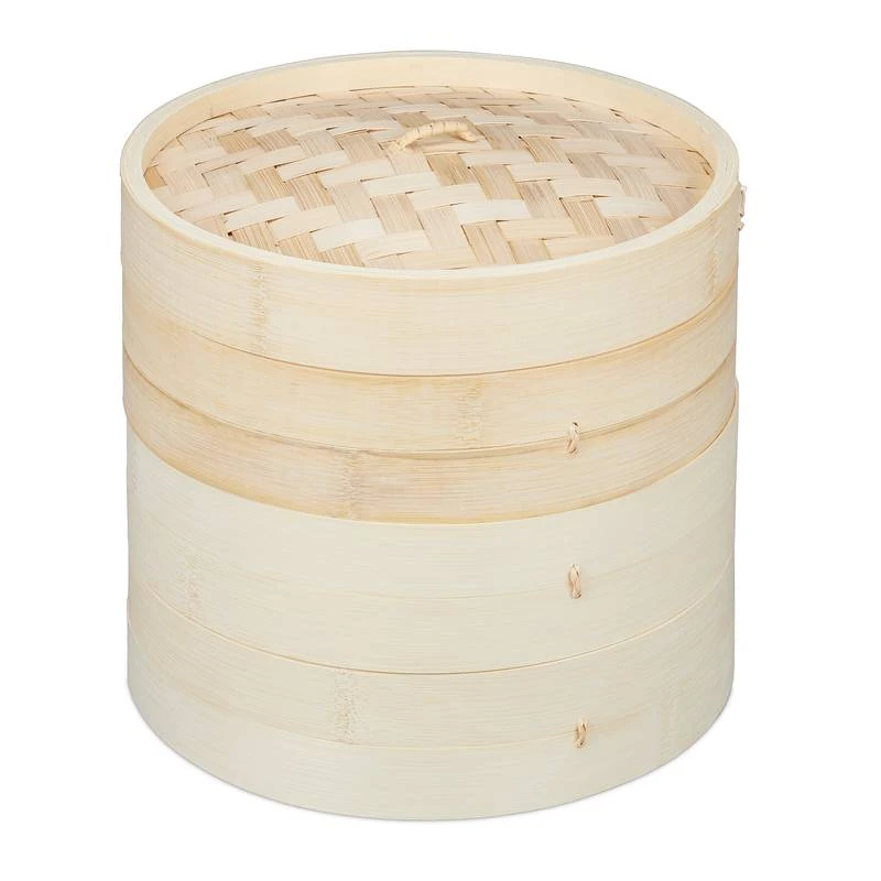 Cuiseur Vapeur Bambou 3 étages 24 Cm 5 Cuiseur Vapeur Bambou 3 étages 24 Cm – Image 5
