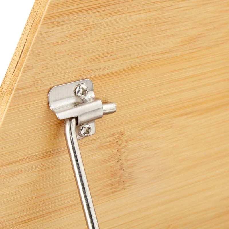 Étagère à épices Bambou 6 Pots Inox 8 Étagère à épices Bambou 6 Pots Inox – Image 8