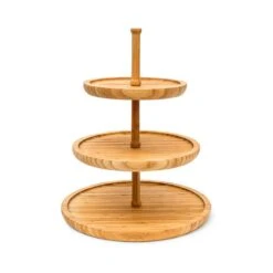 Présentoir 3 étages Étagère Bambou -Ustensiles De Cuisine Magasin ee384c7e004d405e8f23146eafdf77c1