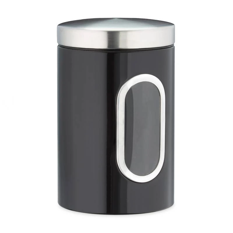 10x Bocaux En Métal Avec Fenêtre Noire 5 10x Bocaux En Métal Avec Fenêtre Noire – Image 5