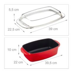 Rôtissoire Avec Couvercle Rouge -Ustensiles De Cuisine Magasin f179c7418d8d4334975aac0951ca3b7c