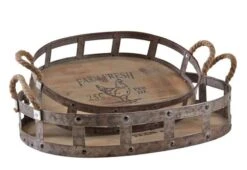 Plateaux Ovales "Farm Fresh" (Lot De 2)